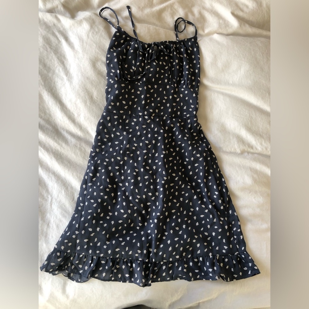 Abercrombie sundress, blue and white